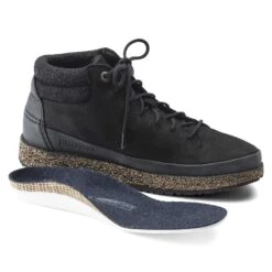 Birkenstock Honnef High Nubuck Leather Black -Birkenstock Shop 1020396 detail 4