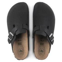 Birkenstock Boston Vegan Birkibuc Black -Birkenstock Shop 1020497 top