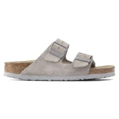 Birkenstock Arizona Soft Footbed Suede Leather Stone Coin -Birkenstock Shop 1020507 side