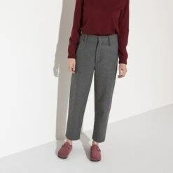 Birkenstock Boston Shearling Suede Leather Maroon -Birkenstock Shop 1020510 f look f