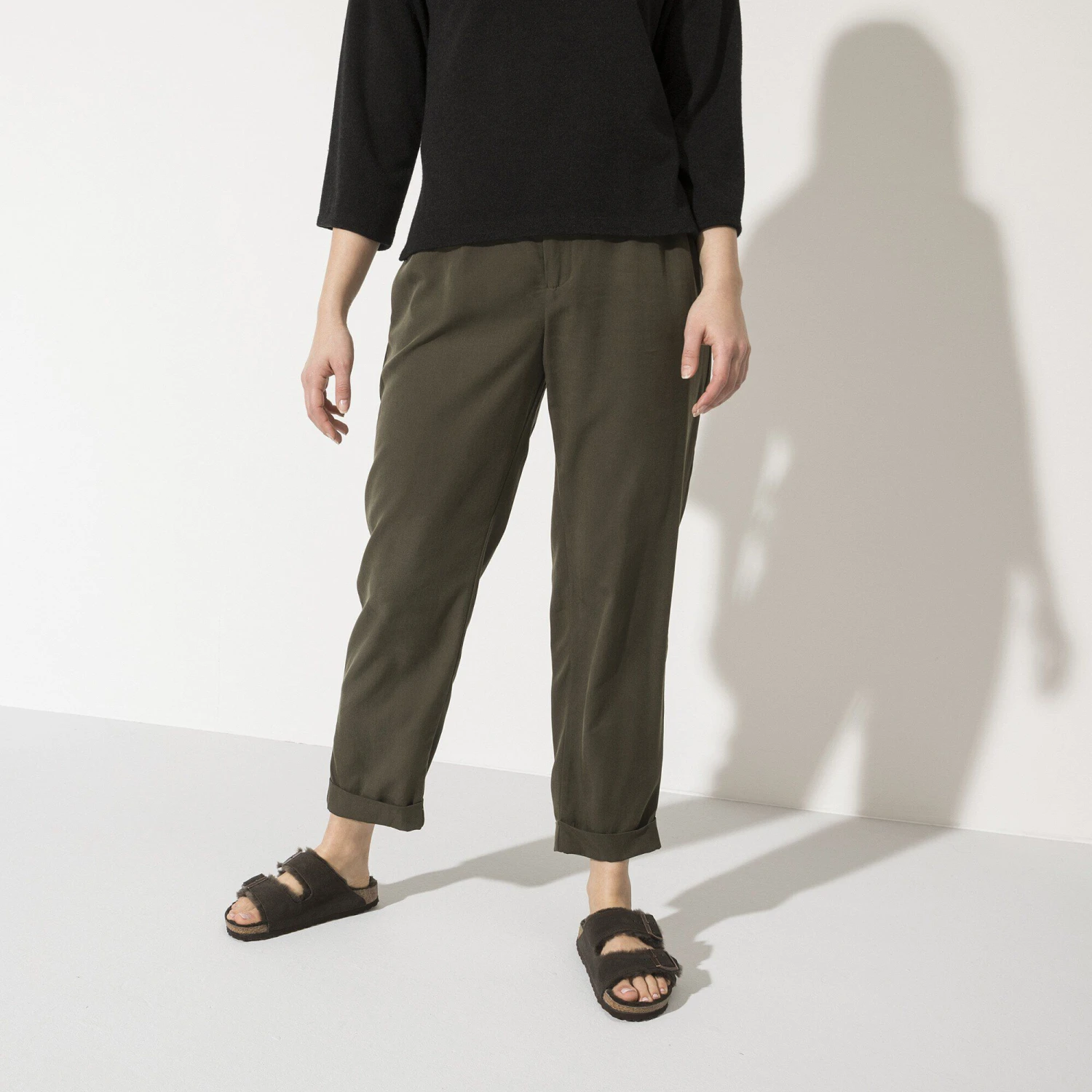 Birkenstock Arizona Shearling Suede Leather Mocha 7 Birkenstock Arizona Shearling Suede Leather Mocha - Image 7