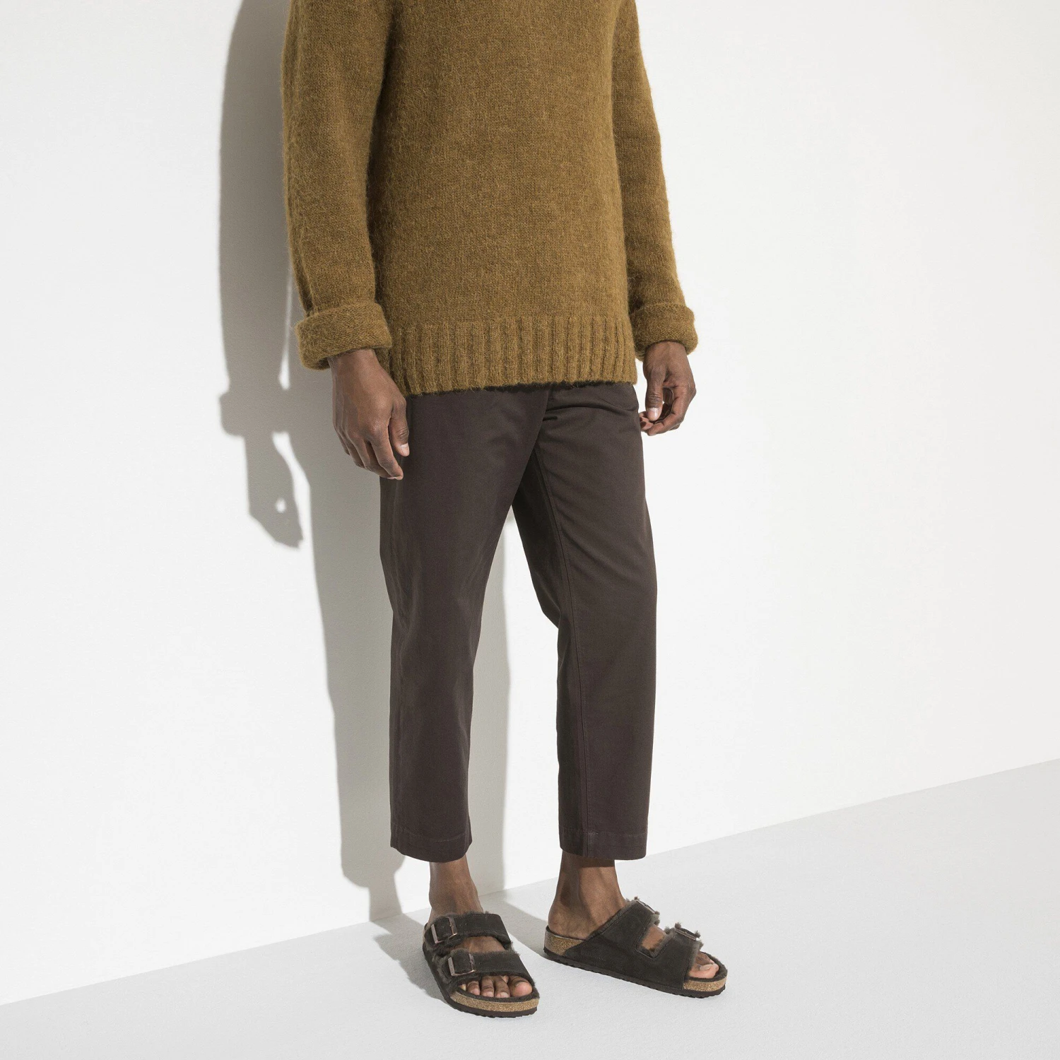 Birkenstock Arizona Shearling Suede Leather Mocha 6 Birkenstock Arizona Shearling Suede Leather Mocha - Image 6