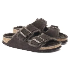 Birkenstock Arizona Shearling Suede Leather Mocha 11 Birkenstock Arizona Shearling Suede Leather Mocha -Birkenstock Shop 1020528 pair