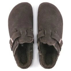 Birkenstock Boston Shearling Suede Leather Mocha -Birkenstock Shop 1020529 top
