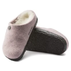 Birkenstock Zermatt Kids Shearling Wool Felt Soft Pink -Birkenstock Shop 1020608 sole