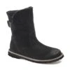 Birkenstock Uppsala Shearling Suede Leather Black -Birkenstock Shop 1020658