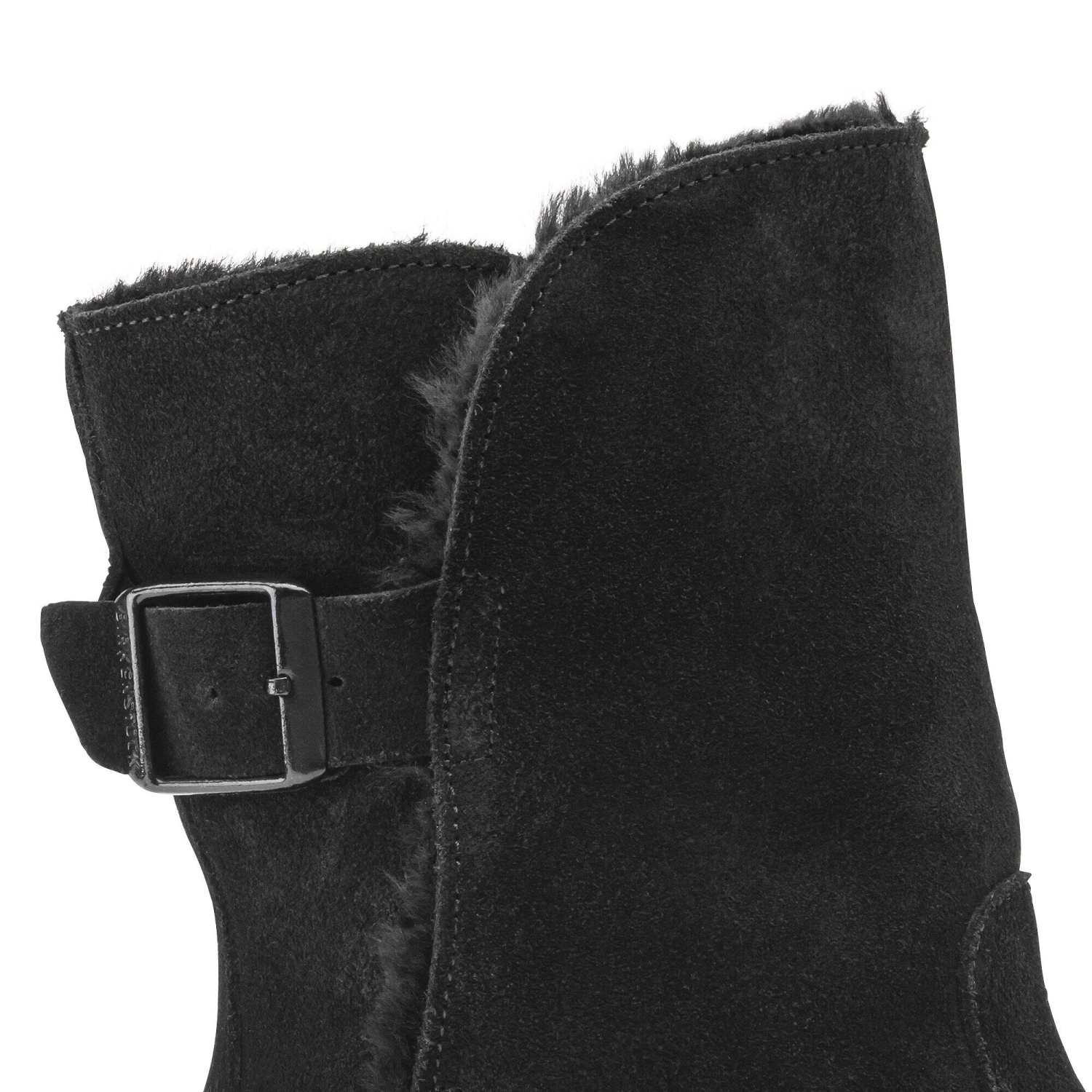 Birkenstock Uppsala Shearling Suede Leather Black 8 Birkenstock Uppsala Shearling Suede Leather Black - Image 8