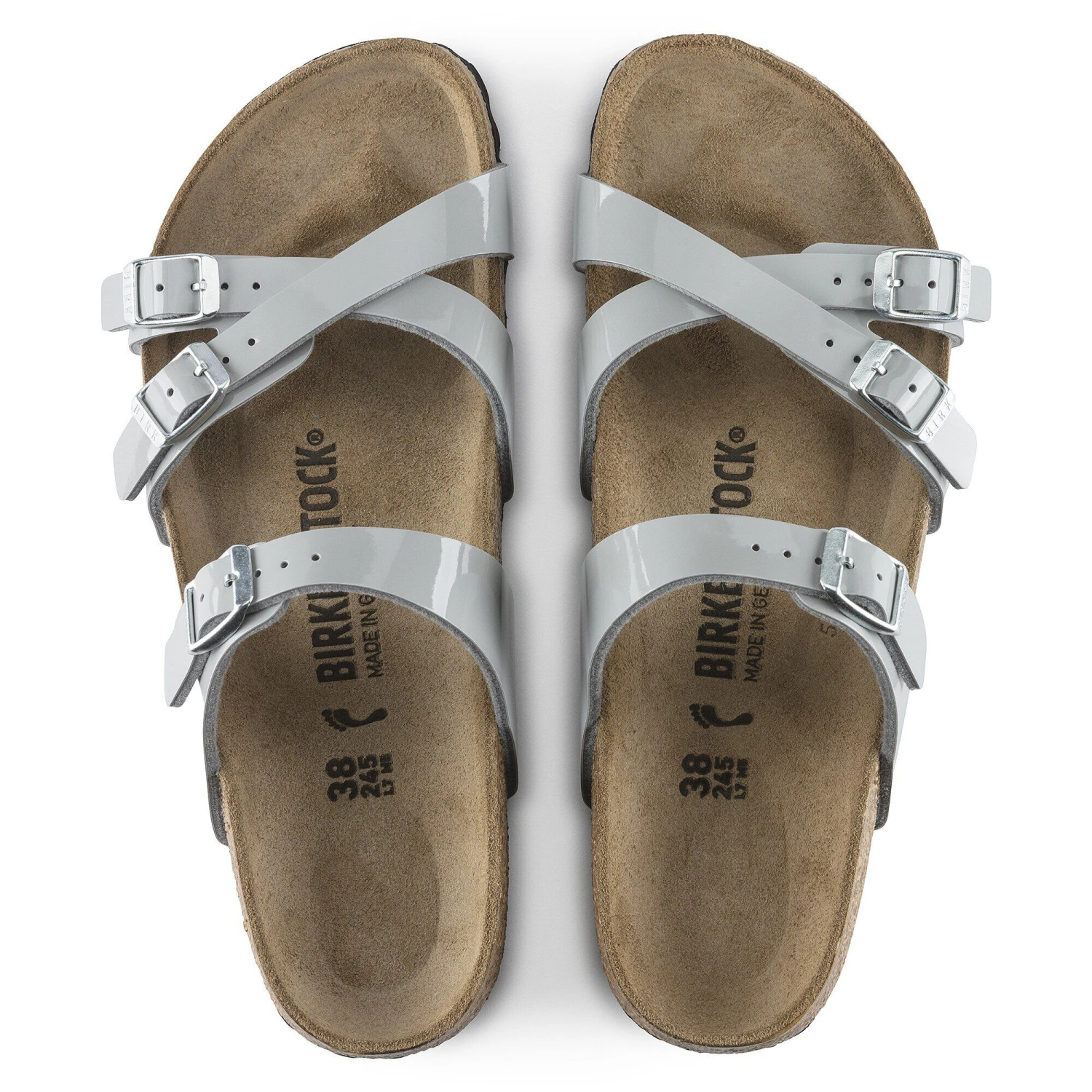 Birkenstock Franca Birko-Flor Patent Patent Alloy 2 Birkenstock Franca Birko-Flor Patent Patent Alloy - Image 2