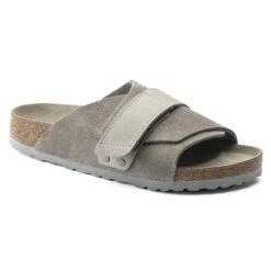 Birkenstock Kyoto Nubuck-Suede Leather Stone Coin