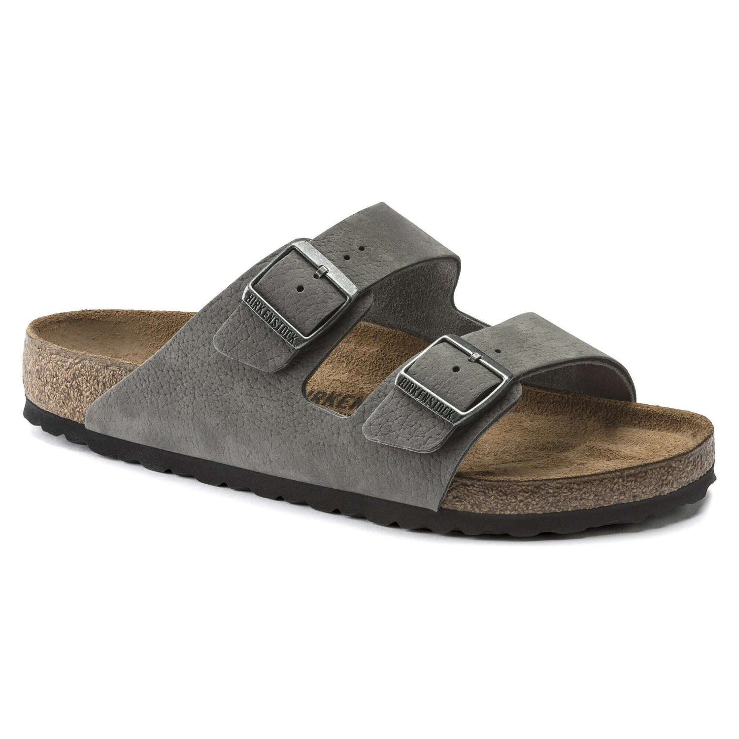 Birkenstock Arizona Nubuck Leather Desert Buck Whale Gray 1 Birkenstock Arizona Nubuck Leather Desert Buck Whale Gray