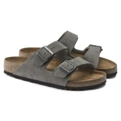 Birkenstock Arizona Nubuck Leather Desert Buck Whale Gray 11 Birkenstock Arizona Nubuck Leather Desert Buck Whale Gray -Birkenstock Shop 1020752 pair