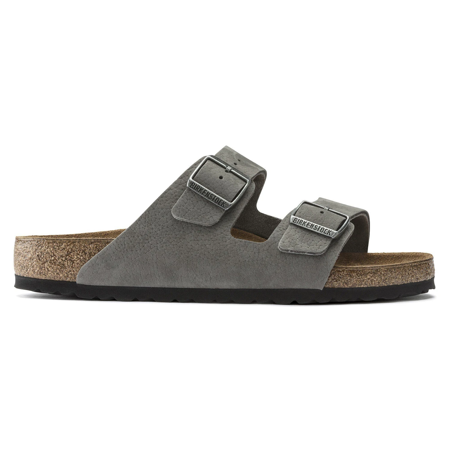 Birkenstock Arizona Nubuck Leather Desert Buck Whale Gray 3 Birkenstock Arizona Nubuck Leather Desert Buck Whale Gray - Image 3