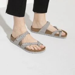 Birkenstock Mayari Nubuck Leather Dove Gray 13 Birkenstock Mayari Nubuck Leather Dove Gray -Birkenstock Shop 1020908 f closeup f