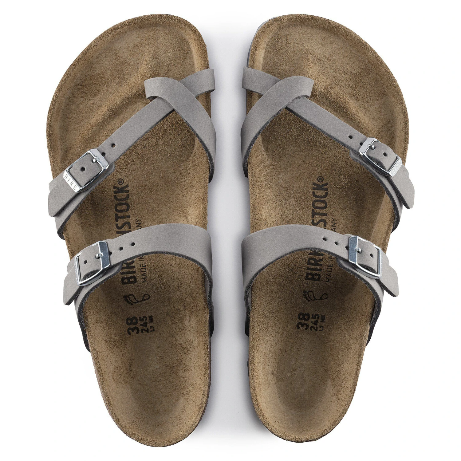 Birkenstock Mayari Nubuck Leather Dove Gray 2 Birkenstock Mayari Nubuck Leather Dove Gray - Image 2
