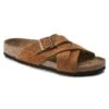 Birkenstock Lugano Soft Footbed Suede Leather Mink