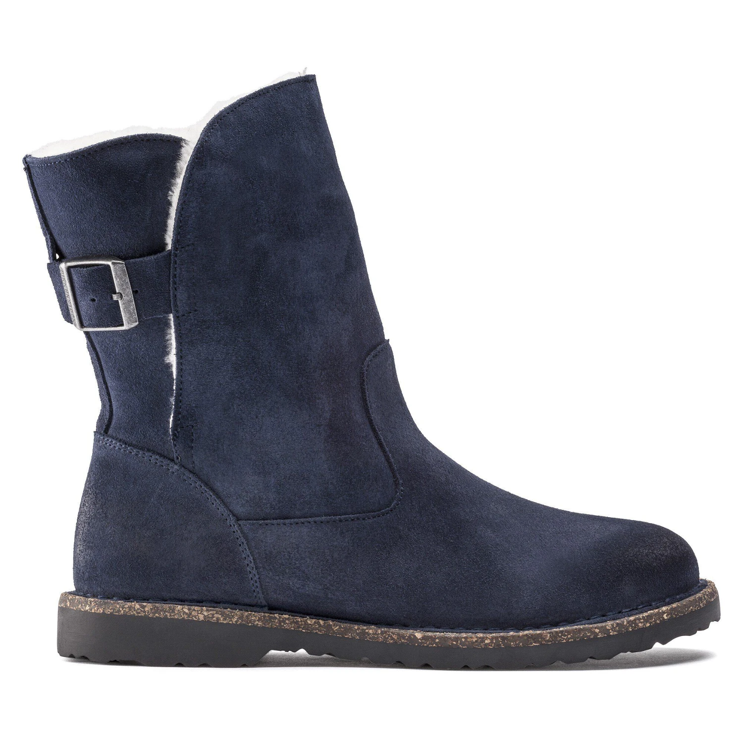Birkenstock Uppsala Shearling Suede Leather Navy 3 Birkenstock Uppsala Shearling Suede Leather Navy - Image 3