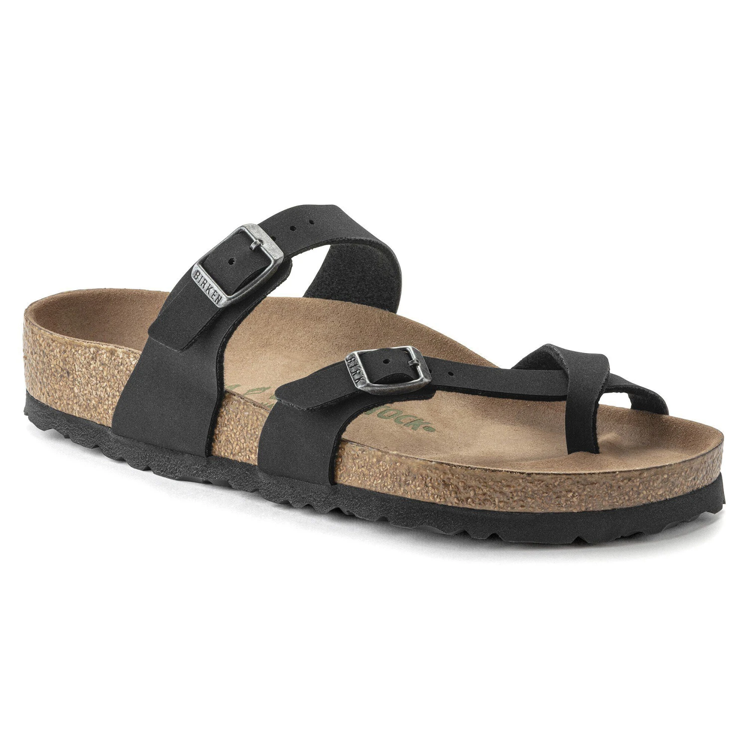 Birkenstock Mayari Vegan Birkibuc Black 1 Birkenstock Mayari Vegan Birkibuc Black