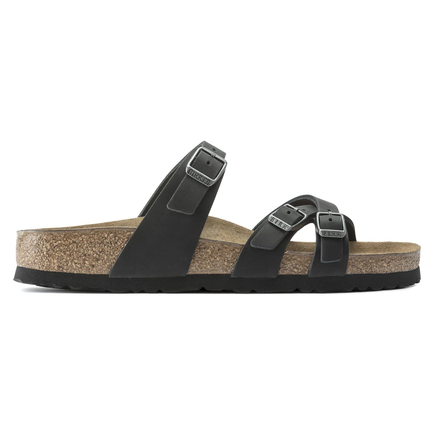 Birkenstock Franca Oiled Leather Black 3 Birkenstock Franca Oiled Leather Black - Image 3