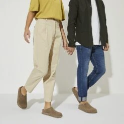 Birkenstock Zermatt Premium Suede Leather Gray Taupe -Birkenstock Shop 1021318 detail 7