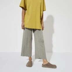 Birkenstock Zermatt Premium Suede Leather Gray Taupe -Birkenstock Shop 1021318 f look f