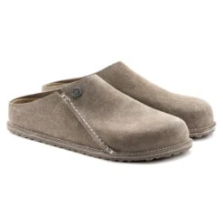 Birkenstock Zermatt Premium Suede Leather Gray Taupe -Birkenstock Shop 1021318 pair