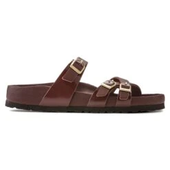 Birkenstock Franca Natural Leather Patent High Shine Chocolate -Birkenstock Shop 1021520 side