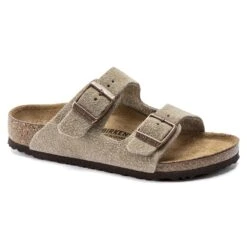 Birkenstock Arizona Kids Suede Leather Taupe