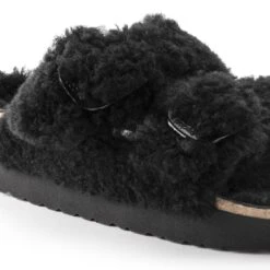 Arizona Big Buckle Shearling Shearling Teddy Black -Birkenstock Shop 1021705 detail 1