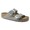 Birkenstock Arizona Big Buckle Nubuck Leather Dove Gray -Birkenstock Shop 1022154