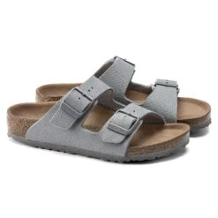 Birkenstock Arizona Kids Vegan Textile Stone Coin -Birkenstock Shop 1022314 pair