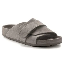Birkenstock Kyoto Suede Leather Gray Taupe