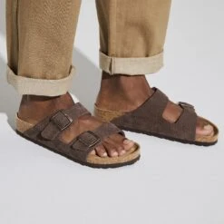 Birkenstock Arizona Nubuck Leather Desert Buck Roast 12 Birkenstock Arizona Nubuck Leather Desert Buck Roast -Birkenstock Shop 1022457 f closeup m