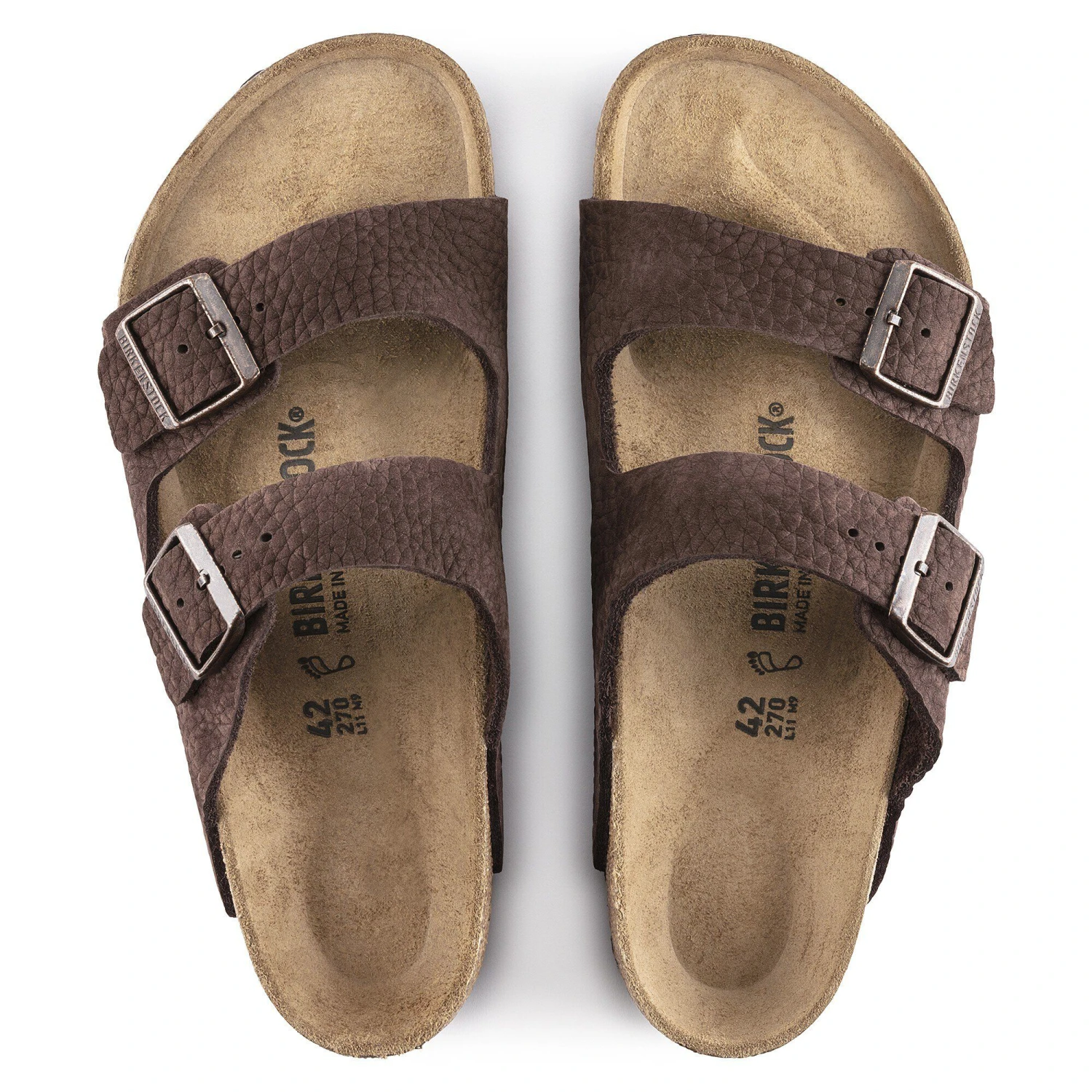 Birkenstock Arizona Nubuck Leather Desert Buck Roast 2 Birkenstock Arizona Nubuck Leather Desert Buck Roast - Image 2