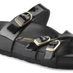Birkenstock Franca Natural Leather Patent High Shine Black -Birkenstock Shop 1022534 detail 1