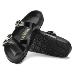 Birkenstock Franca Natural Leather Patent High Shine Black -Birkenstock Shop 1022534 sole