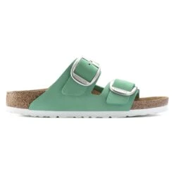 Birkenstock Arizona Big Buckle Nubuck Leather Bold Jade 10 Birkenstock Arizona Big Buckle Nubuck Leather Bold Jade -Birkenstock Shop 1022819 side