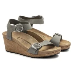 Soley Nubuck Leather Dove Gray -Birkenstock Shop 1022835 pair