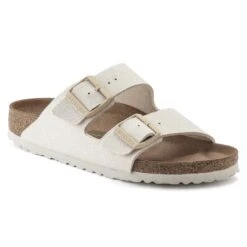 Birkenstock Arizona Vegan Men Textile Eggshell
