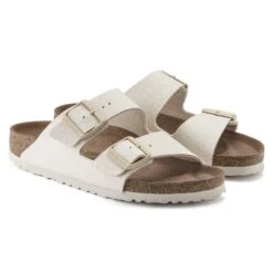 Birkenstock Arizona Vegan Men Textile Eggshell -Birkenstock Shop 1023063 pair