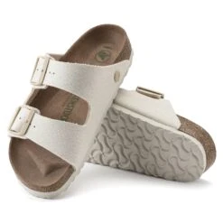 Birkenstock Arizona Vegan Men Textile Eggshell -Birkenstock Shop 1023063 sole