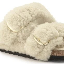 Birkenstock Arizona Big Buckle Shearling Teddy Eggshell -Birkenstock Shop 1023086 detail 1