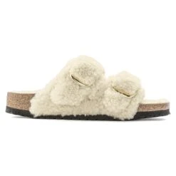 Birkenstock Arizona Big Buckle Shearling Teddy Eggshell -Birkenstock Shop 1023086 side