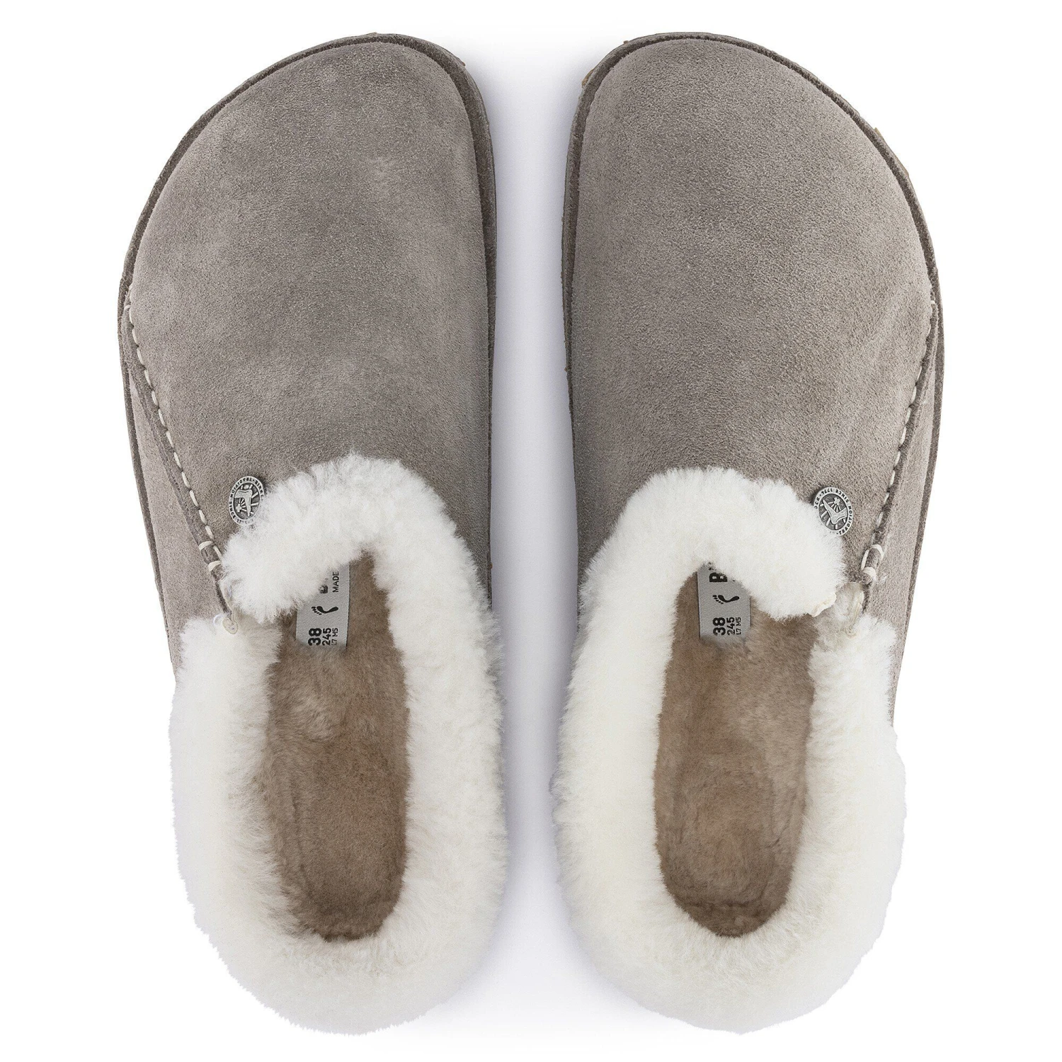 Birkenstock Zermatt Premium Suede Leather Stone Coin 2 Birkenstock Zermatt Premium Suede Leather Stone Coin - Image 2
