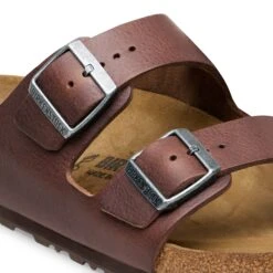 Birkenstock Arizona Grip Leather Vintage Wood Roast -Birkenstock Shop 1023117 detail 1