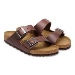 Birkenstock Arizona Grip Leather Vintage Wood Roast -Birkenstock Shop 1023117 pair