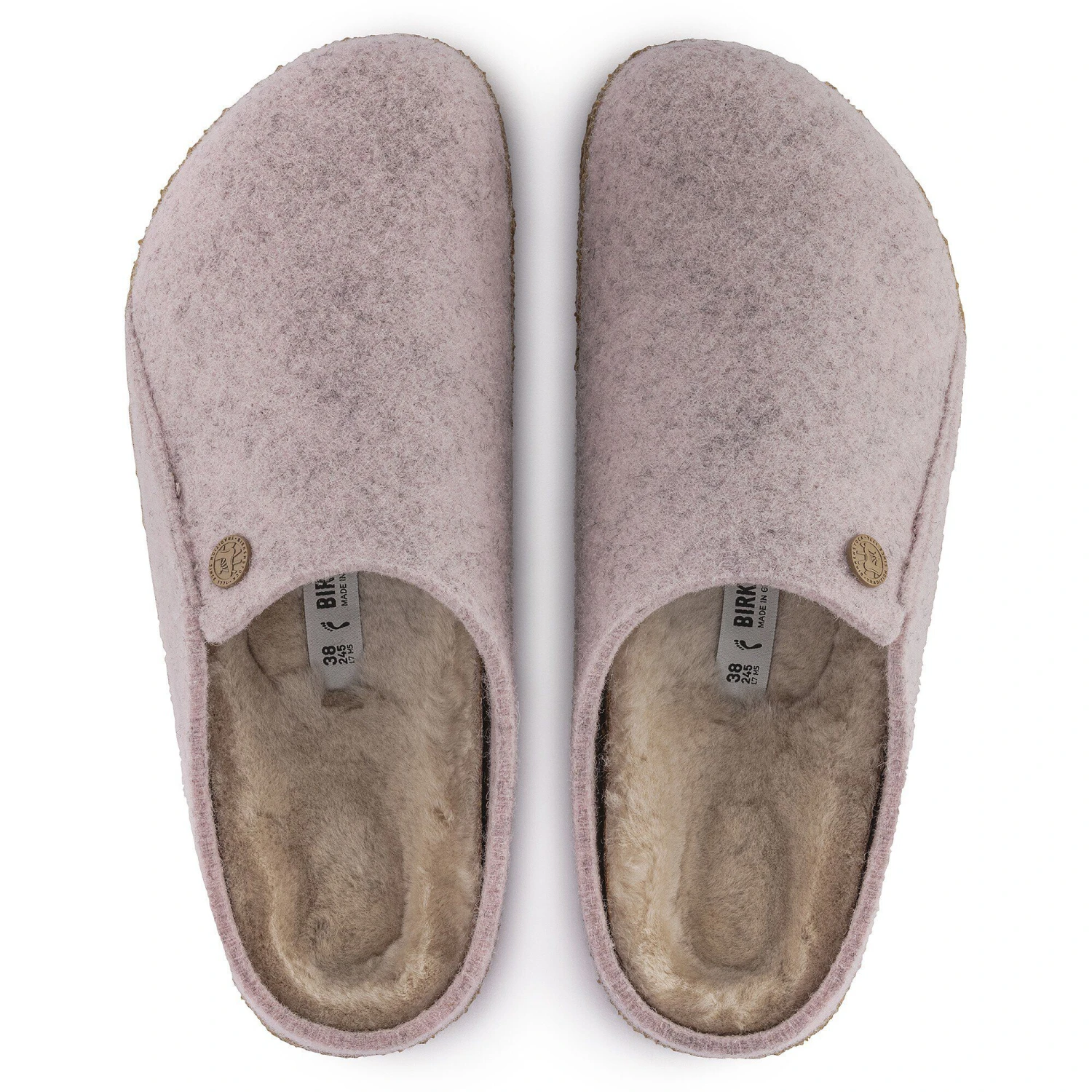 Birkenstock Zermatt Shearling Wool Felt Light Rose 2 Birkenstock Zermatt Shearling Wool Felt Light Rose - Image 2