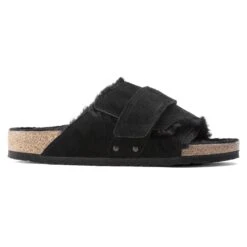 Birkenstock Kyoto Shearling Suede Leather Black 11 Birkenstock Kyoto Shearling Suede Leather Black -Birkenstock Shop 1023177 side