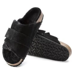 Birkenstock Kyoto Shearling Suede Leather Black 13 Birkenstock Kyoto Shearling Suede Leather Black -Birkenstock Shop 1023177 sole