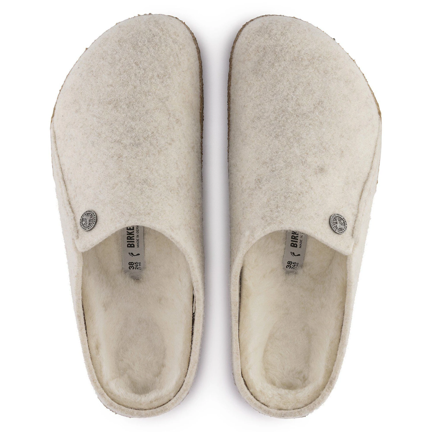 Birkenstock Zermatt Shearling Wool Felt Ecru 2 Birkenstock Zermatt Shearling Wool Felt Ecru - Image 2