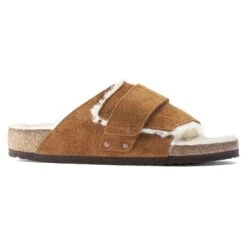 Birkenstock Kyoto Shearling Suede Leather Mink -Birkenstock Shop 1023202 side
